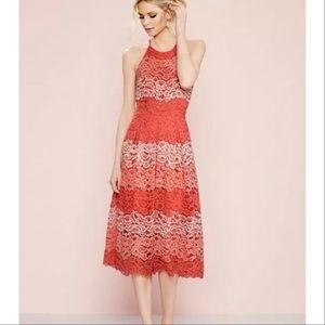 NWT Belle Badgley Mischka Peggy Lace Floral Dress
